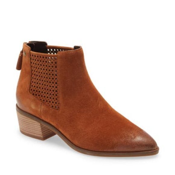 NEW Cole Haan Val Bootie BRITISH TAN‎ SUEDE - Picture 1 of 6
